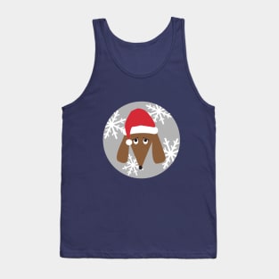 Dachshund Santa Dog Tank Top